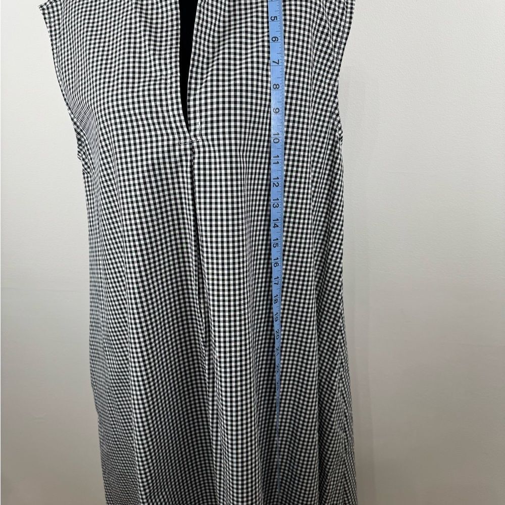 Pixie City to Sea Black and White Gingham Milton Dress Medium Women’s - Picture 9 of 11
